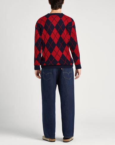 Man Sweater Red Size 3XL Acrylic, Polyamide, Polyester, Wool