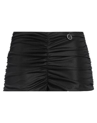 Woman Shorts & Bermuda Shorts Black Size 4 Polyester, Elastane