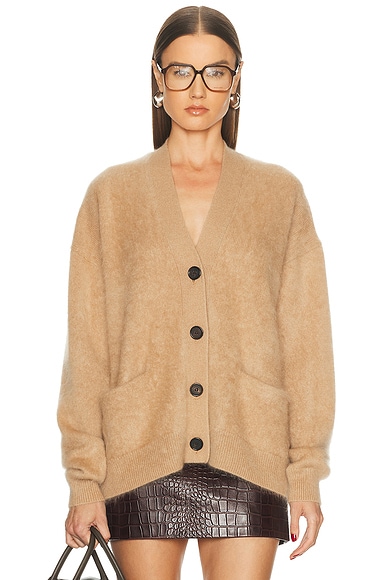 Acne Studios Plush Cardigan in Light Brown - Brown. L/XL also in