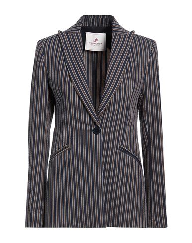 Woman Blazer Dark brown Size 12 Cotton, Polyester, Polyamide