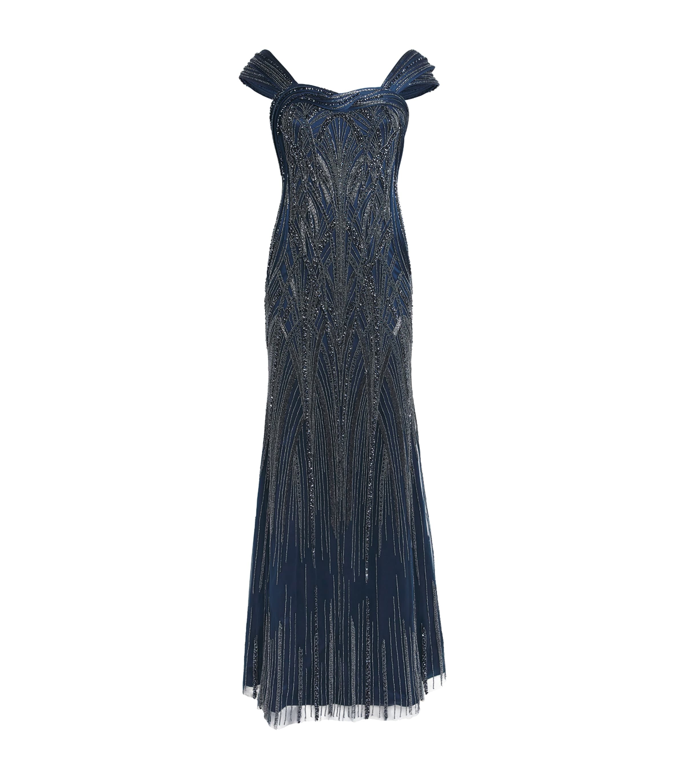 Embellished Orbit Sculpt Gown