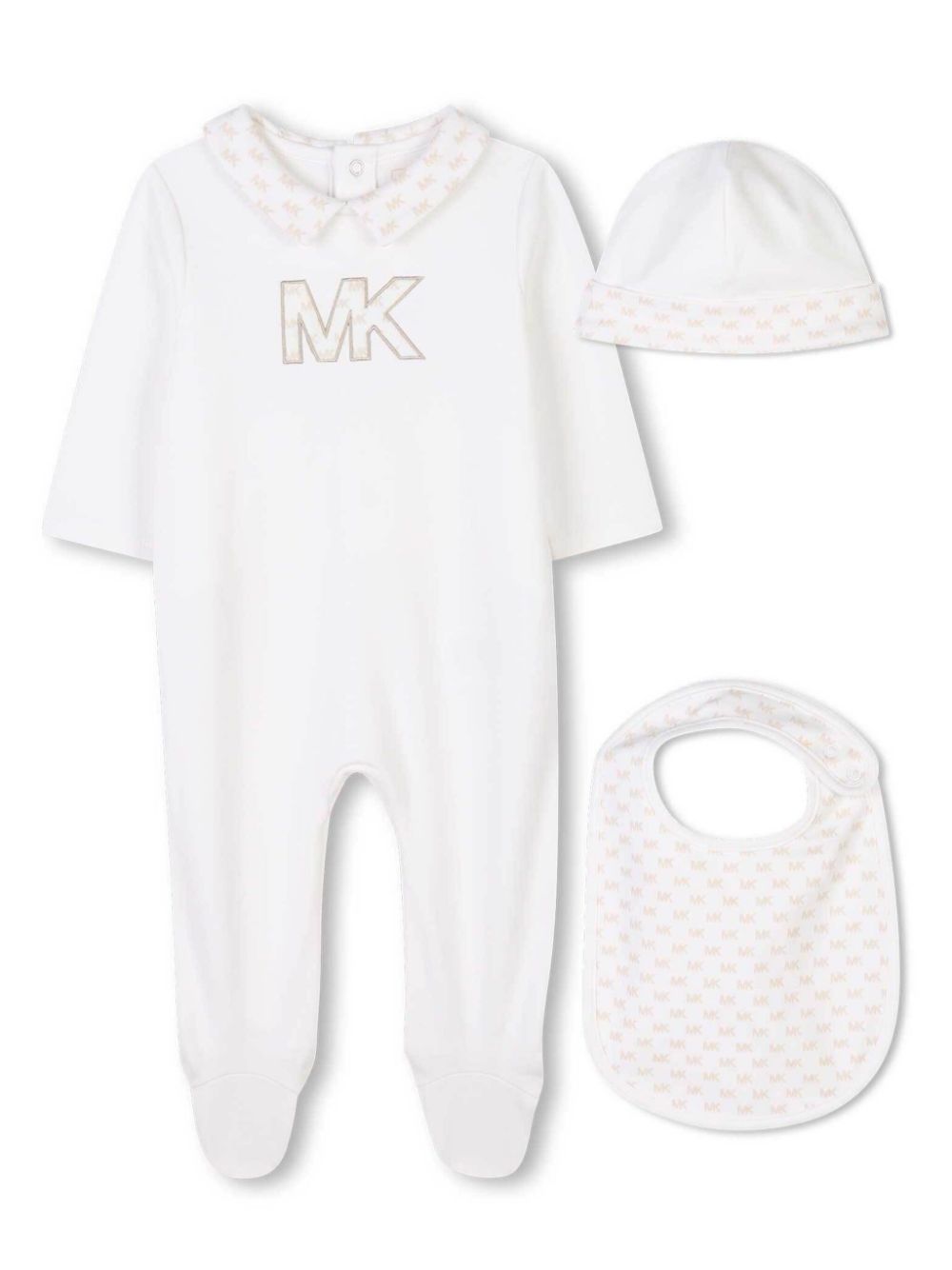 Logo-embroidered pyjama set - White