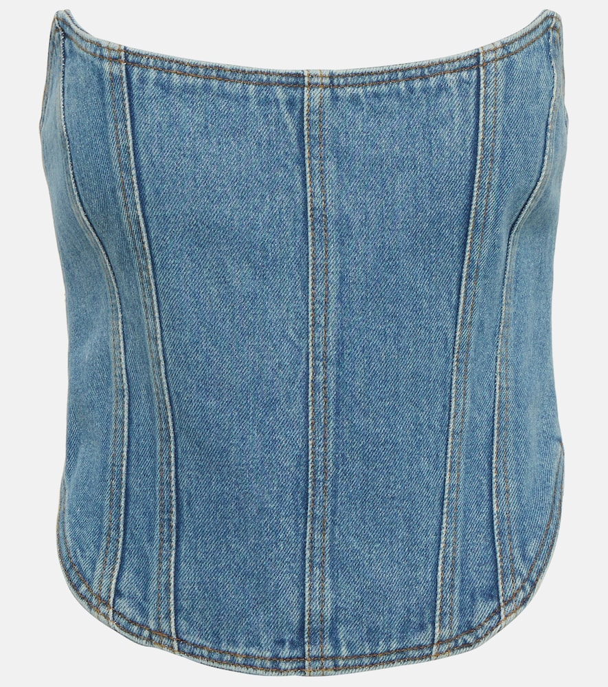 Denim bustier