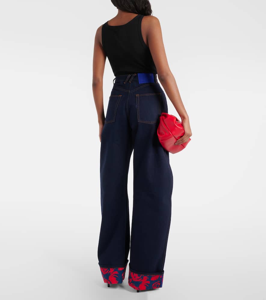 High-rise wide-leg jeans