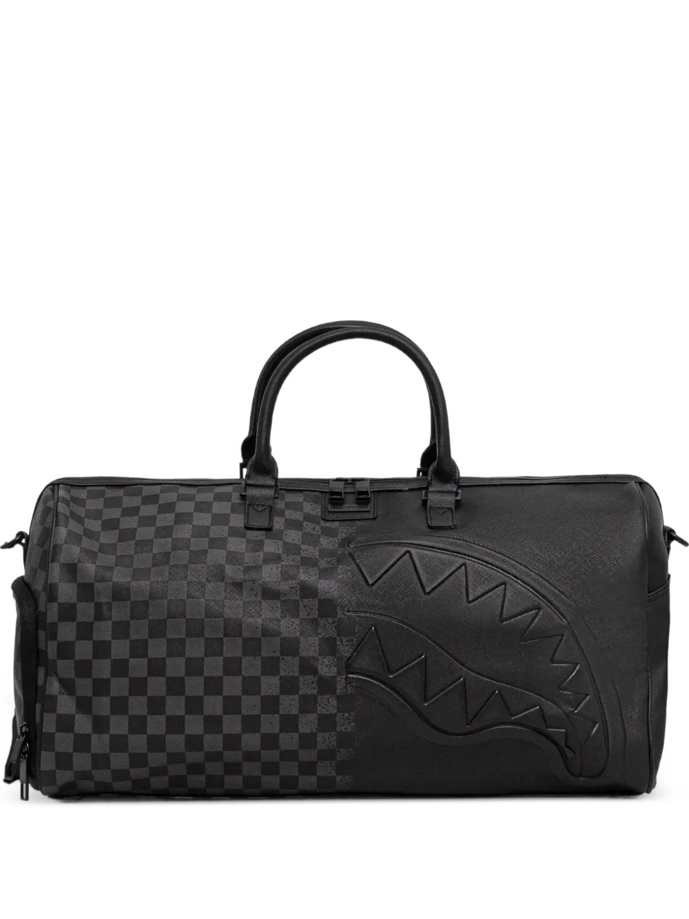 Half Spritz checkerboard duffle bag - Black