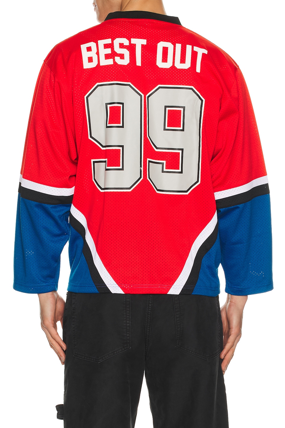 Badfriend Hockey Jersey in Red. S. Also in L, M, XL/1X