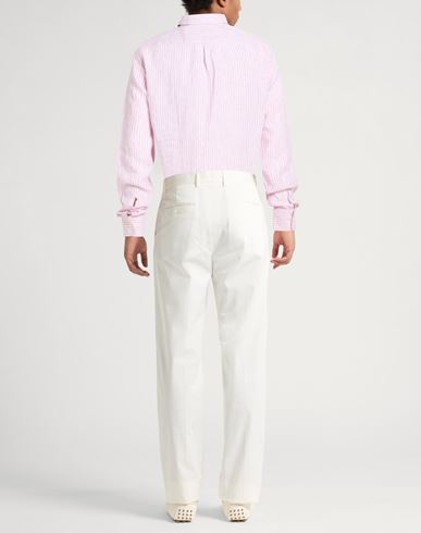 Man Shirt Pink Size 36 Linen