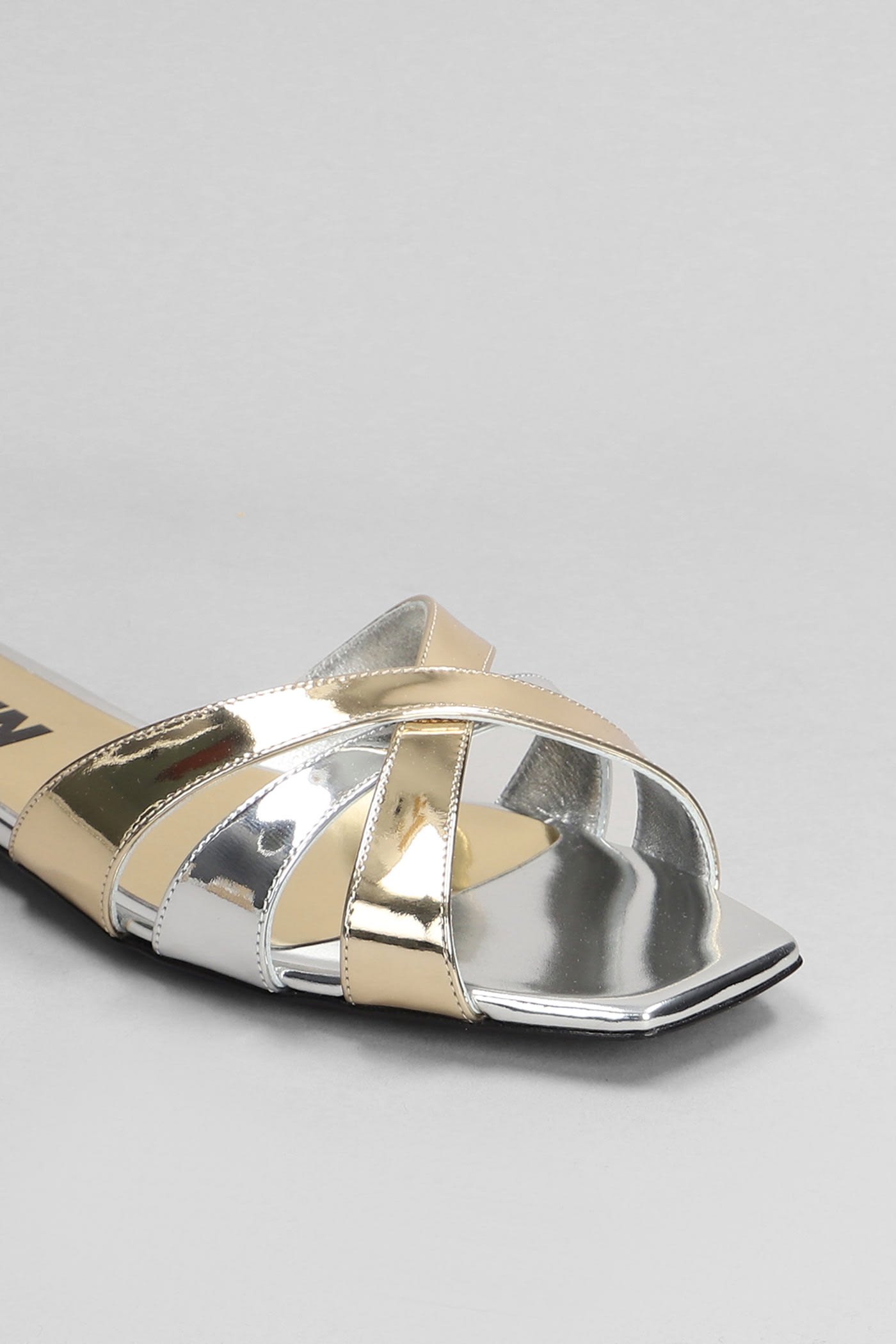 Nerea 005 Flats In Silver Leather