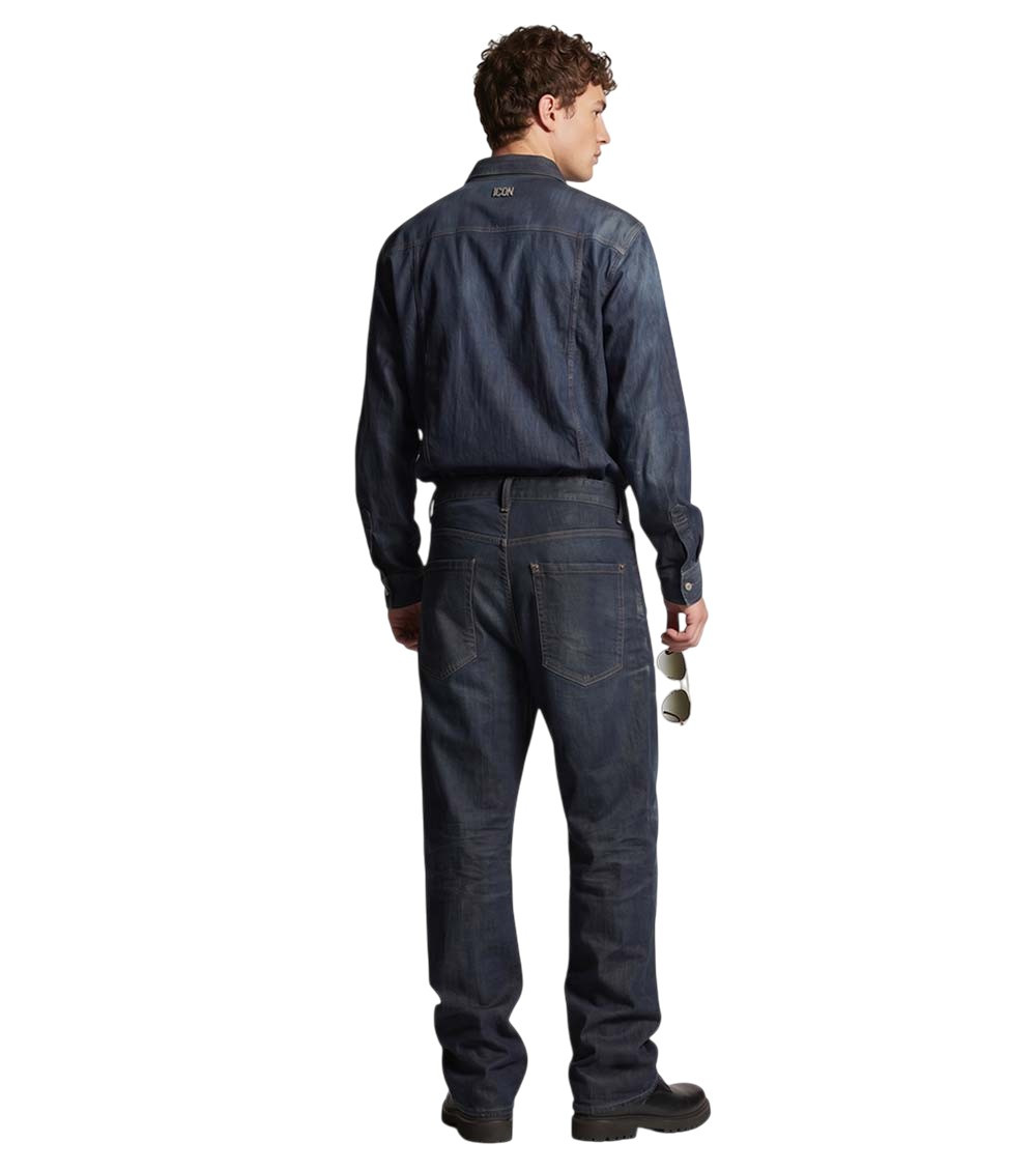 Navy Blue Mid Rise Jeans