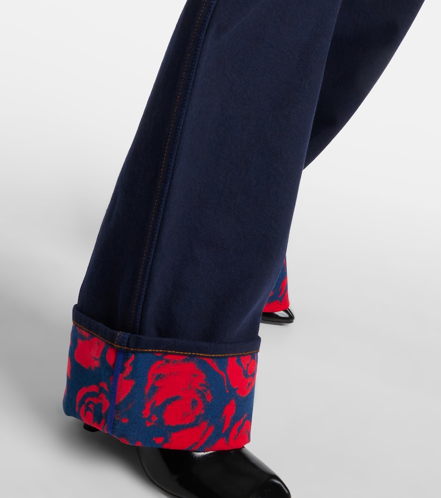 High-rise wide-leg jeans