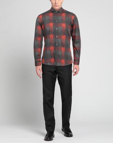 Man Shirt Brick Size 15 ¾ Cotton, Elastane