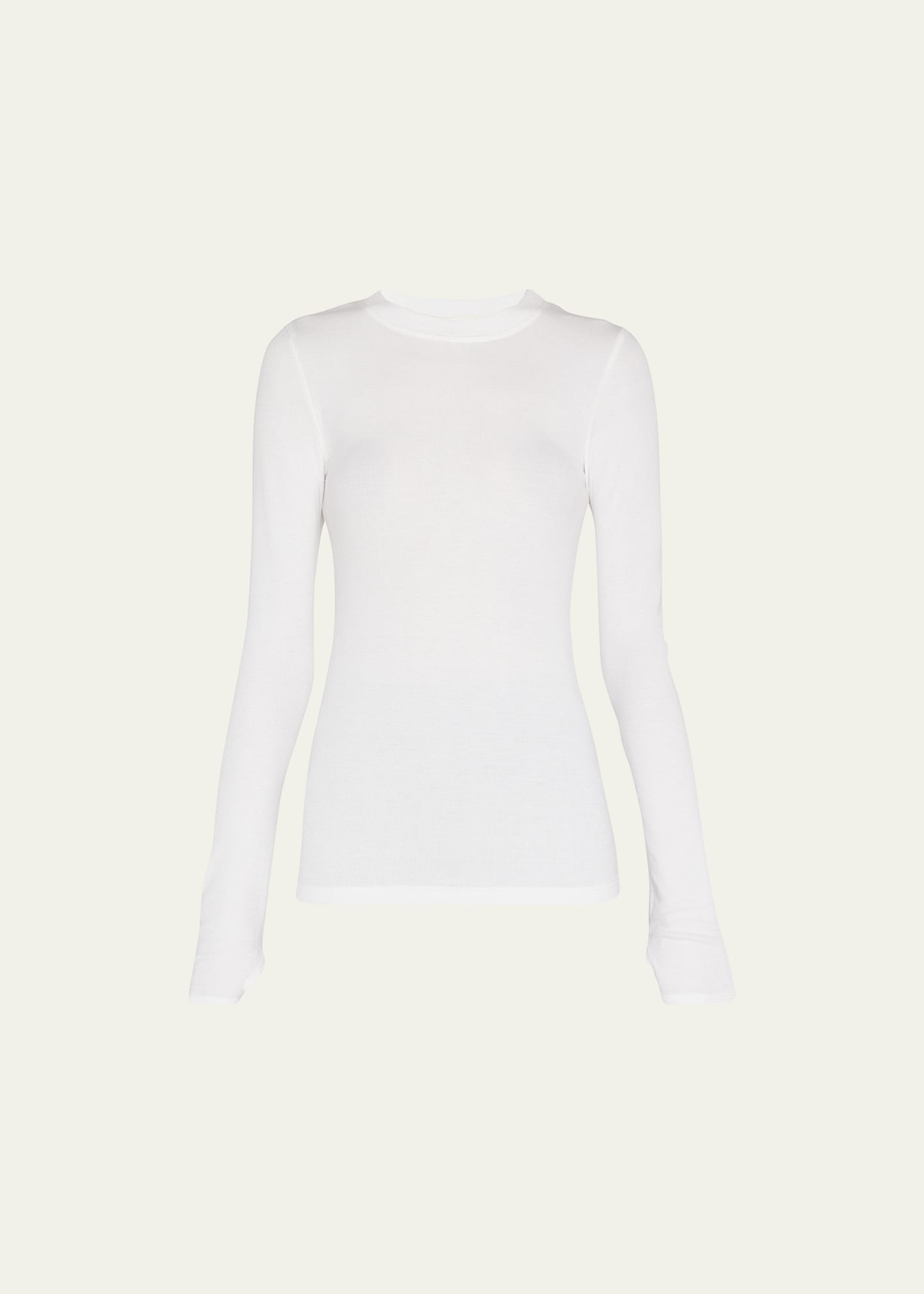 Louise Rib Long-Sleeve Top