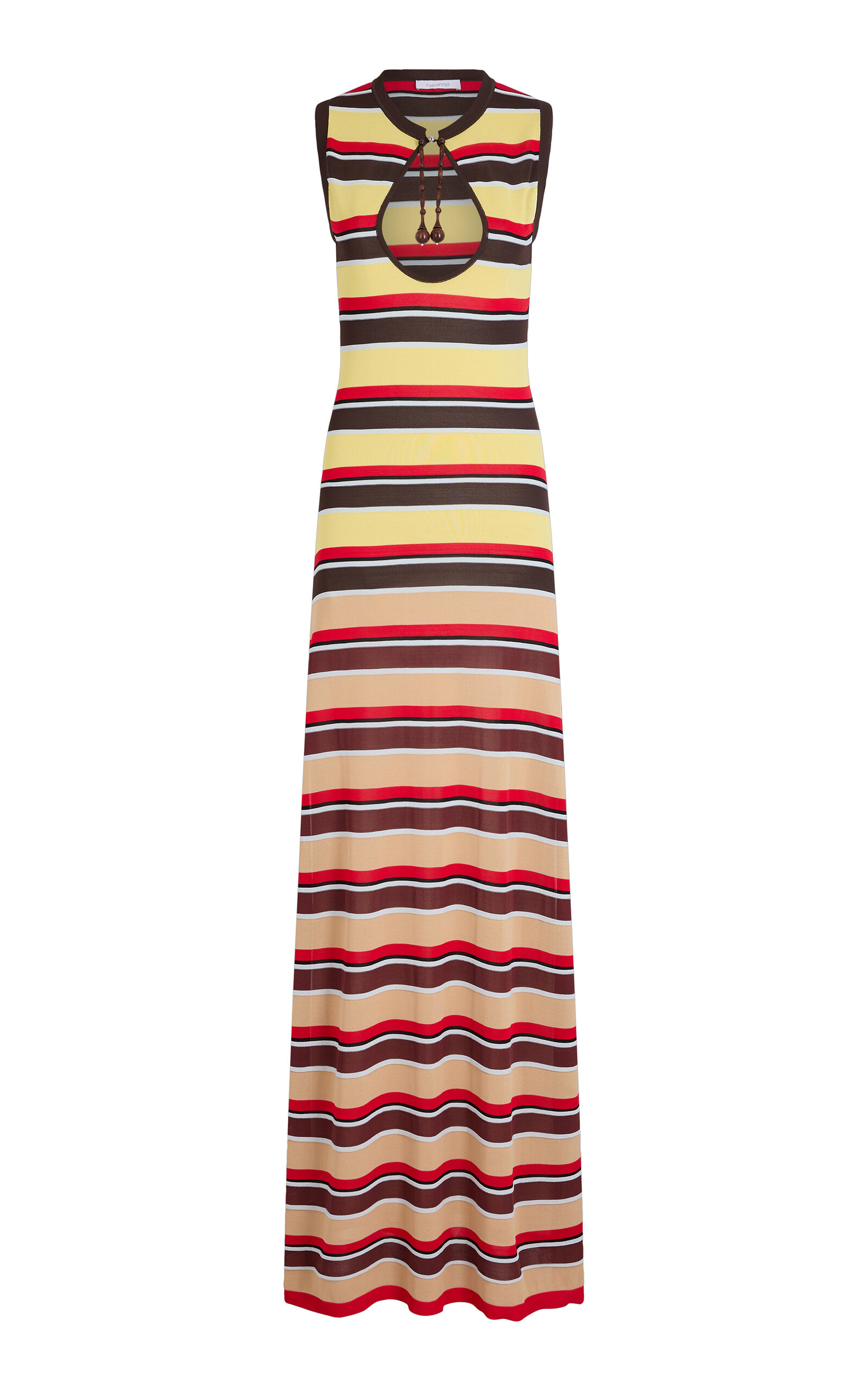 Striped Keyhole Maxi Dress - Moda Operandi