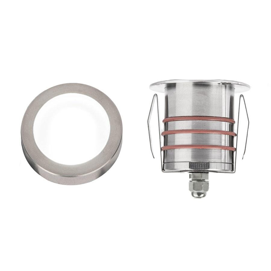 WAC Lighting 1-Light LED 2" 12V Indicator Light in Stainless Stee