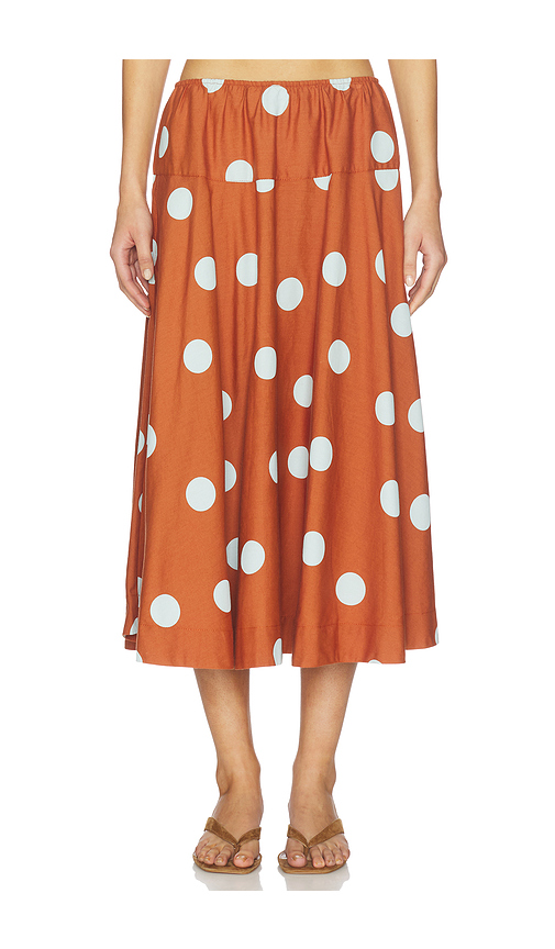 Free People Betty Drop Waist Skirt in Ivory. XL. Also in XS, S