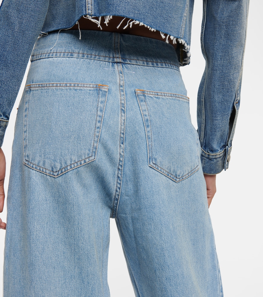 High-rise wide-leg jeans
