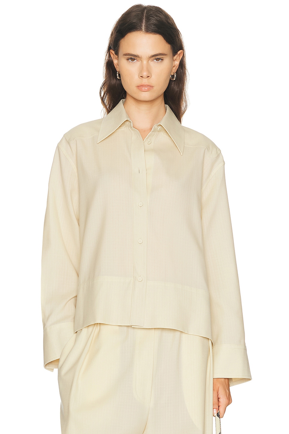 Jil Sander BLUSE in Vanille - Beige. 38 also