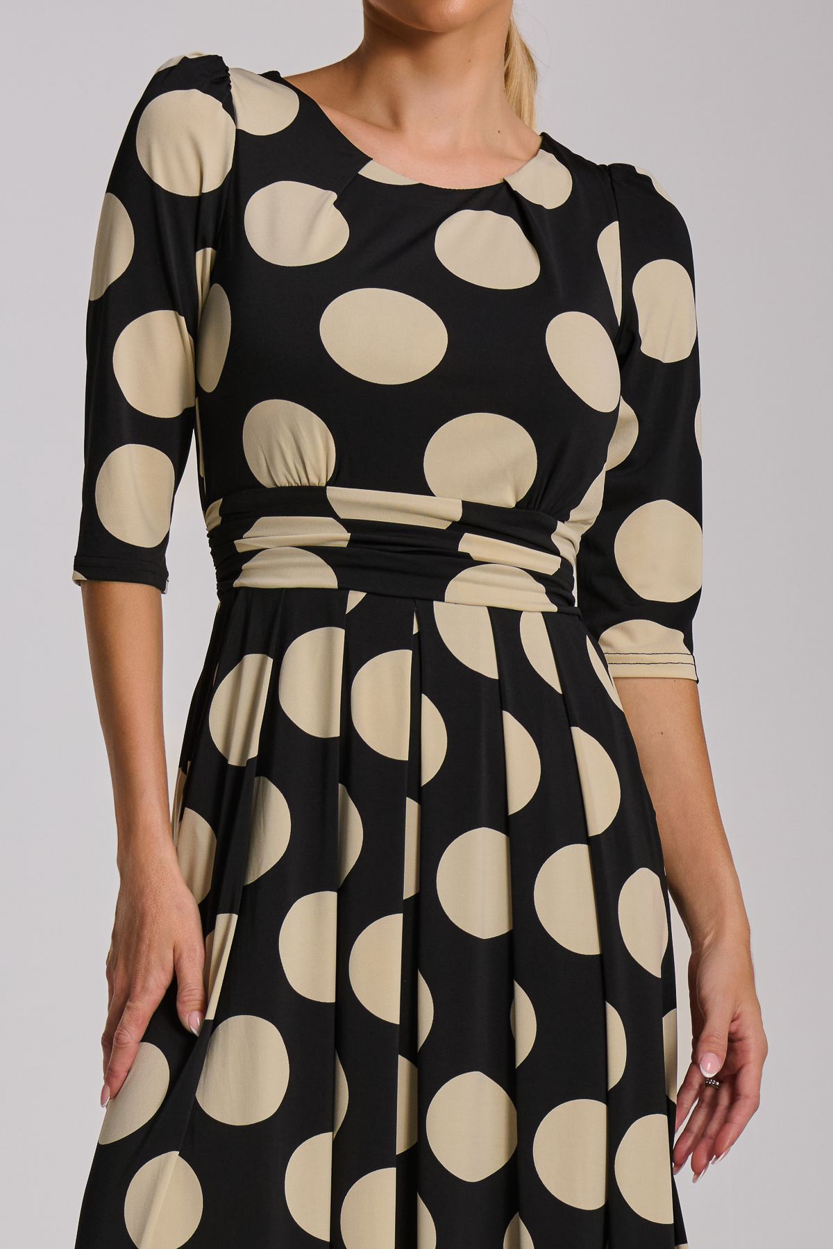 Jolie Moi Women's Three quarter sleeve jersey maxi dre
