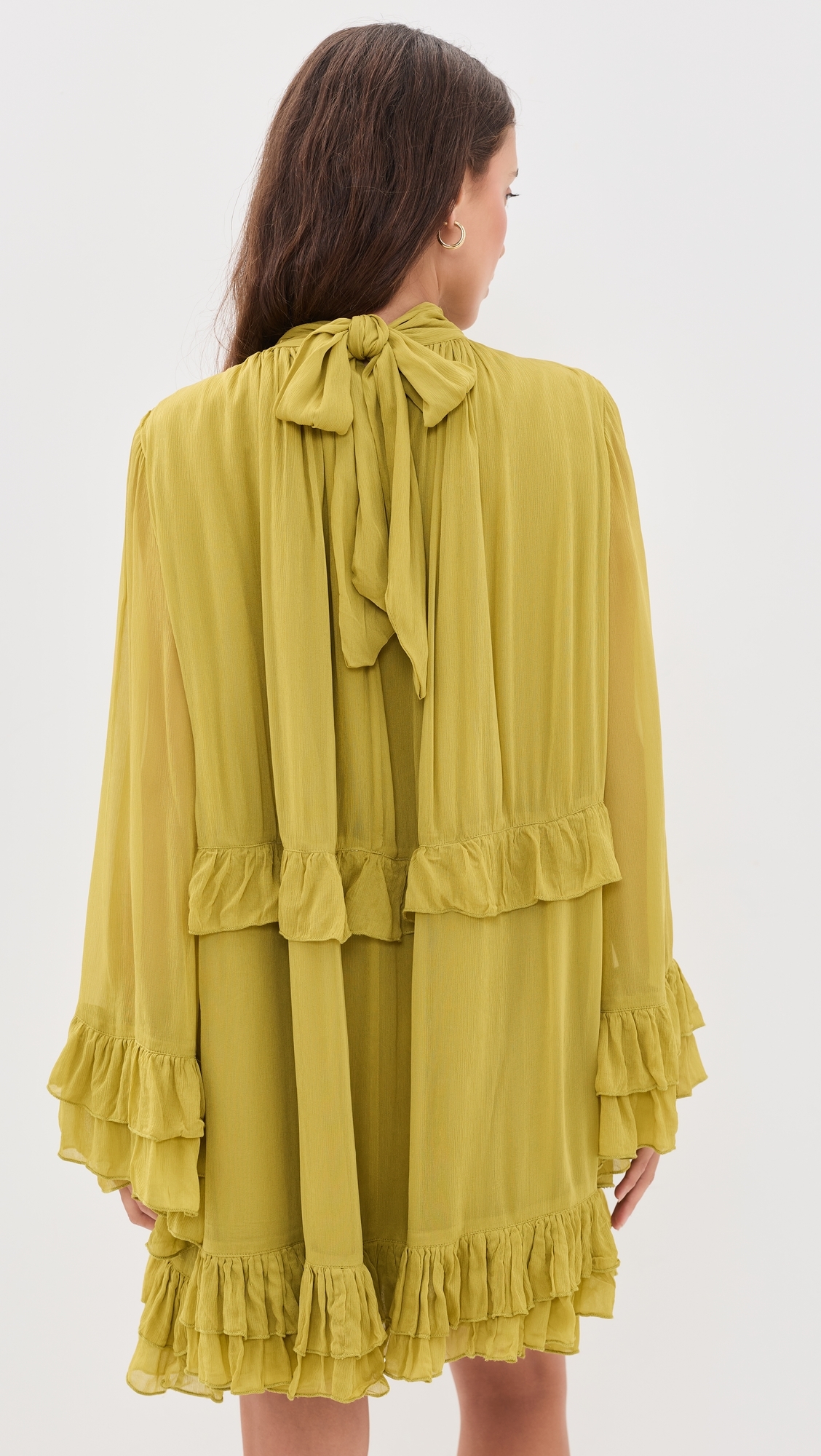 Lena Dress Chartreuse