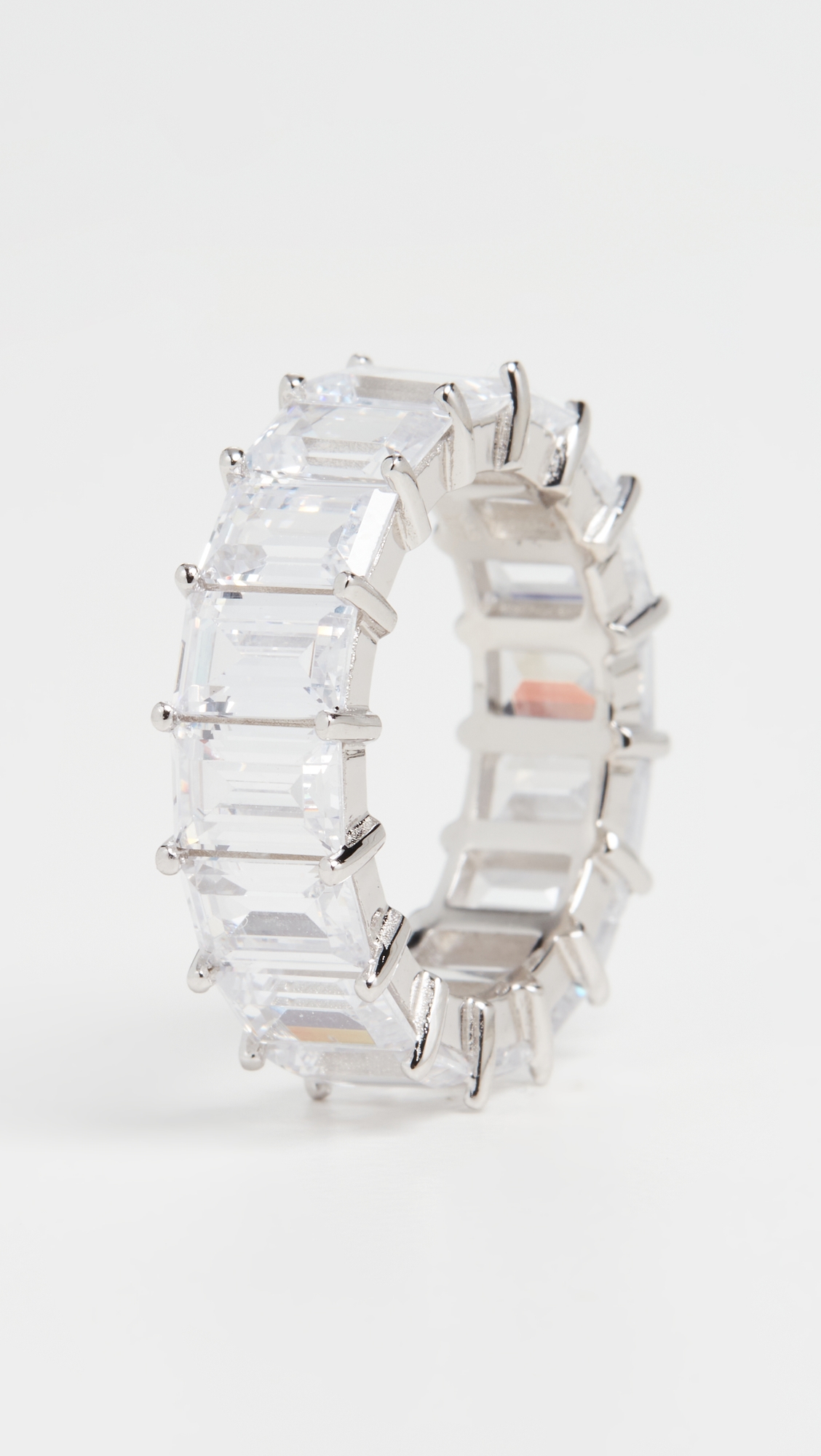 Baguette Eternity Band Silver