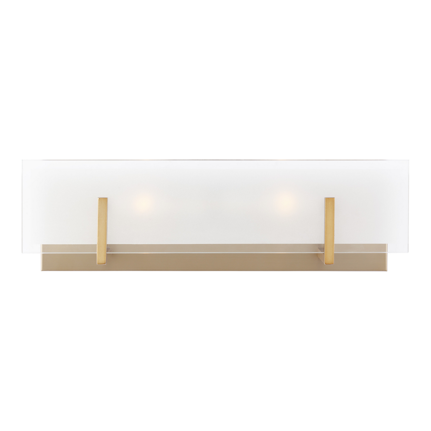 Syll 2-Light Bathroom Vanity Light in Satin Bra
