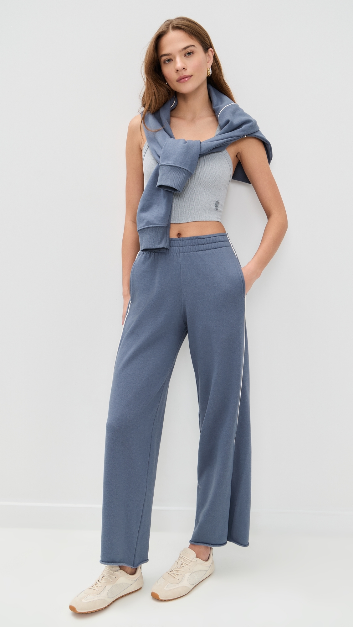 All Clear Solid Cami Heather Grey S