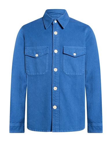 Man Shirt Blue Size XS Recycled cotton, Cotton