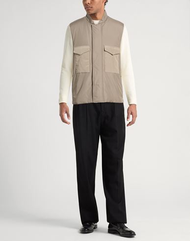 Man Vest Taupe Size L Polyester