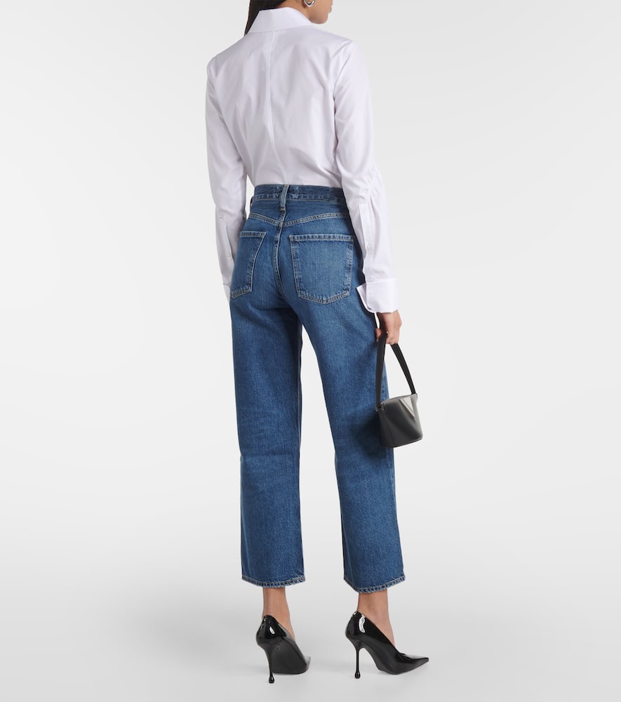 Ren high-rise cropped straight jeans