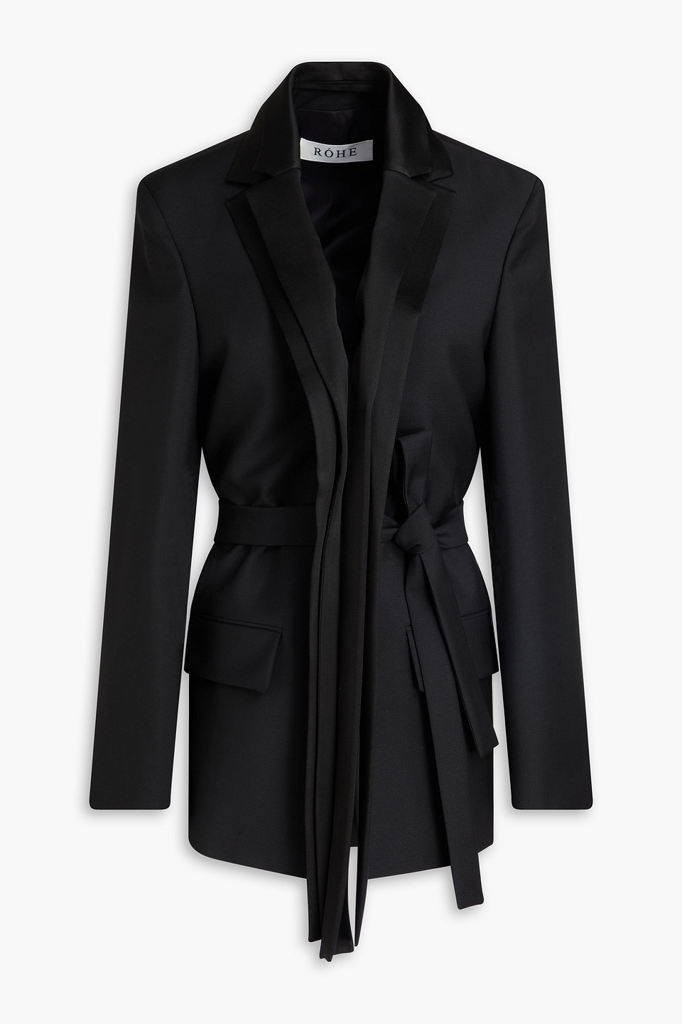 Wool and mohair-blend blazer