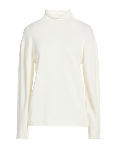 Woman Turtleneck Ivory Size M Wool, Cashmere