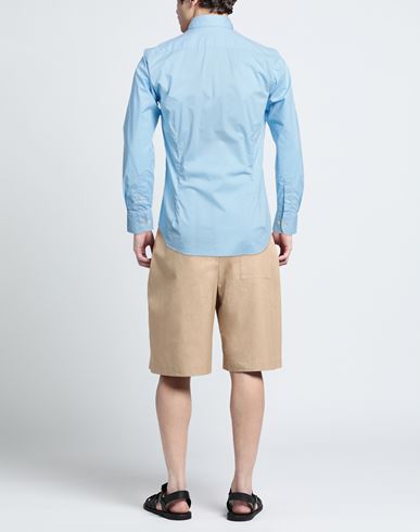 La Martina Man Shirt Light blue Size XL Cotton, Elastane