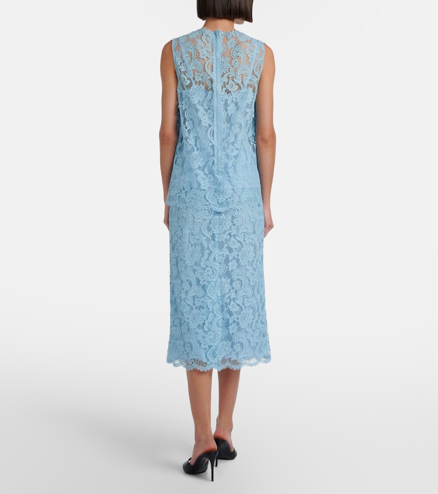 Lace pencil skirt