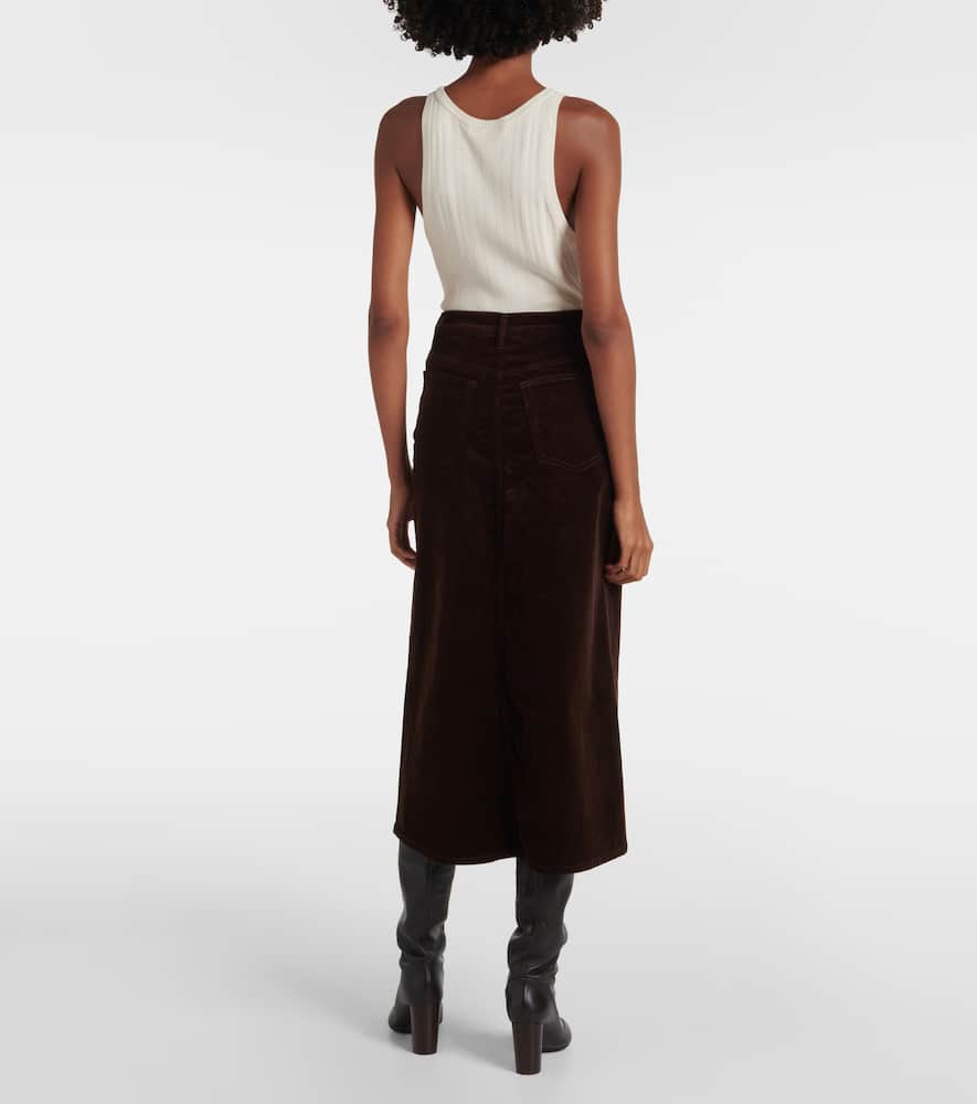 The Cord corduroy midi skirt