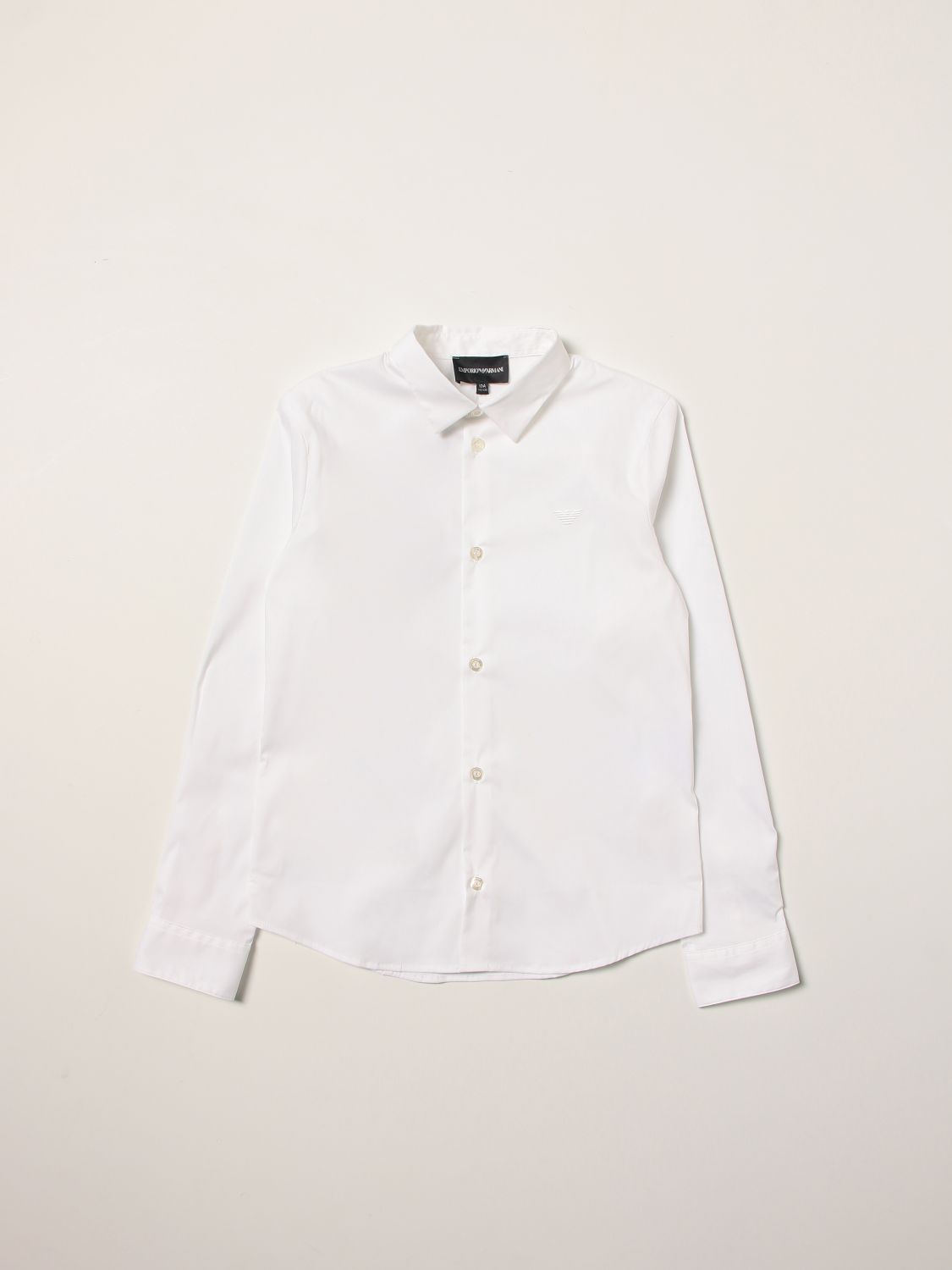 Shirt in poplin with eagle
