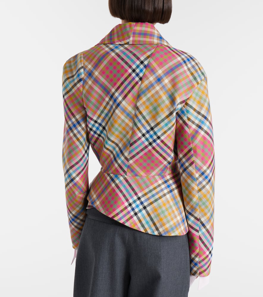 Stormy asymmetric wool blazer