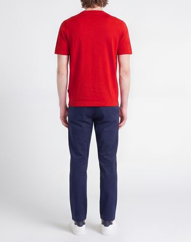 Man Sweater Red Size S Cotton