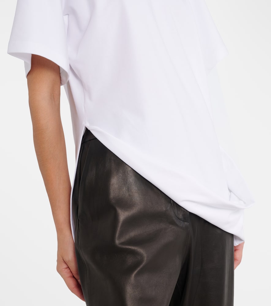 Keras asymmetric cotton-blend T-shirt