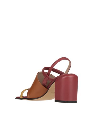 Woman Sandals Brown Size 10 Leather