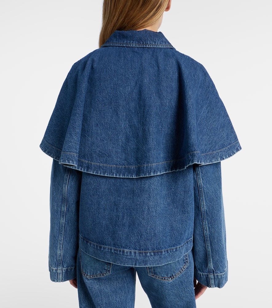 Cape denim jacket