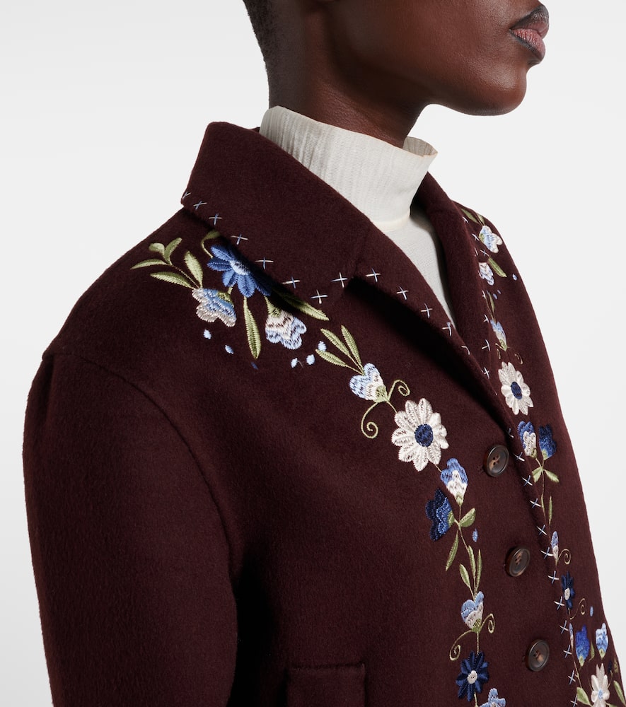 Jude embroidered wool-blend jacket