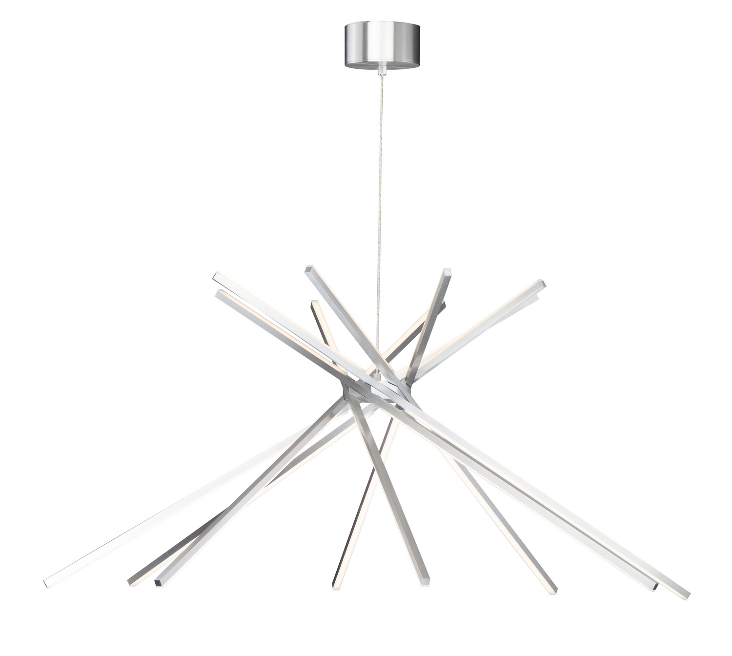 Satin Aluminum LED Pendant from the Alumilux Aster Collection