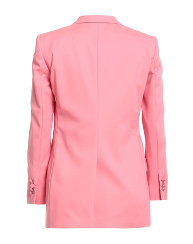 Woman Blazer Pink Size 10 Cotton, Polyamide, Elastane