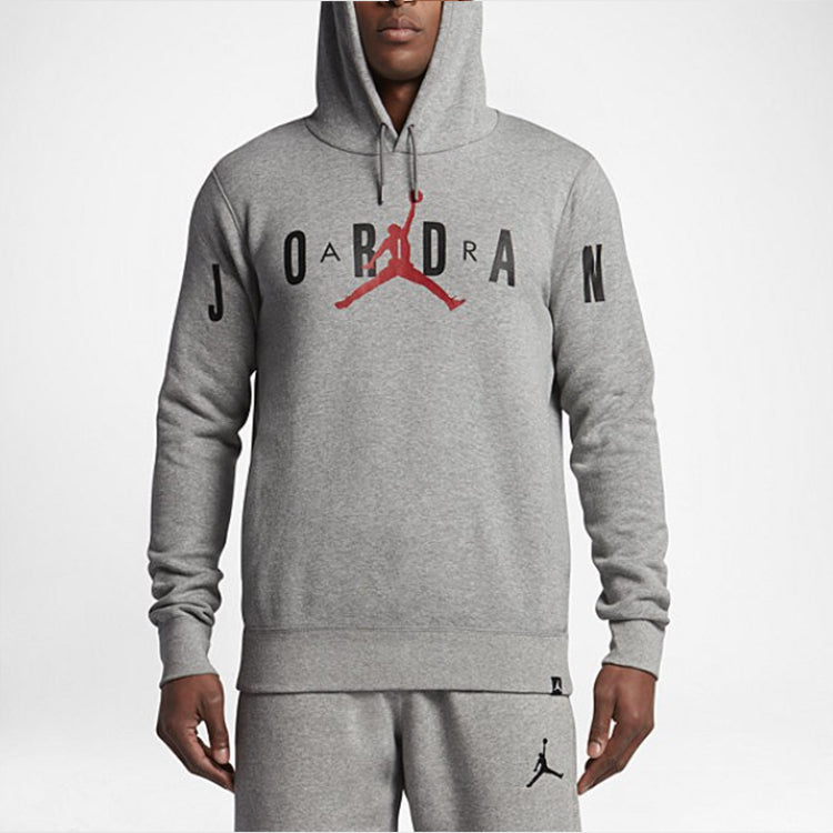 Knit logo Fleece Lined hooded Pullover Hoodie Asia Sizing 'Grey'