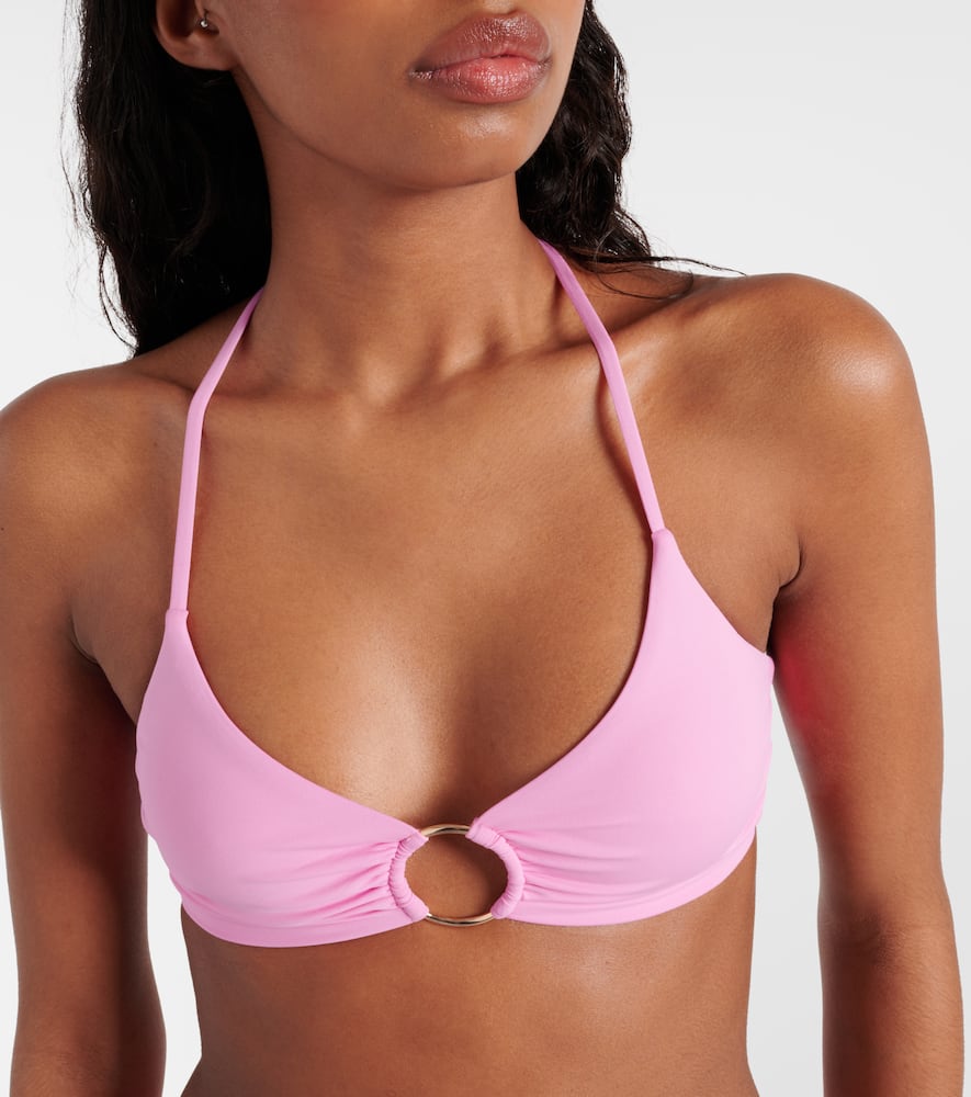Hamburg ring-detail bikini top