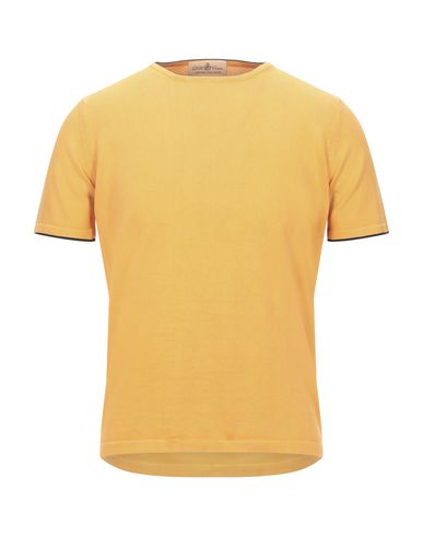 Man Sweater Orange Size 40 Cotton