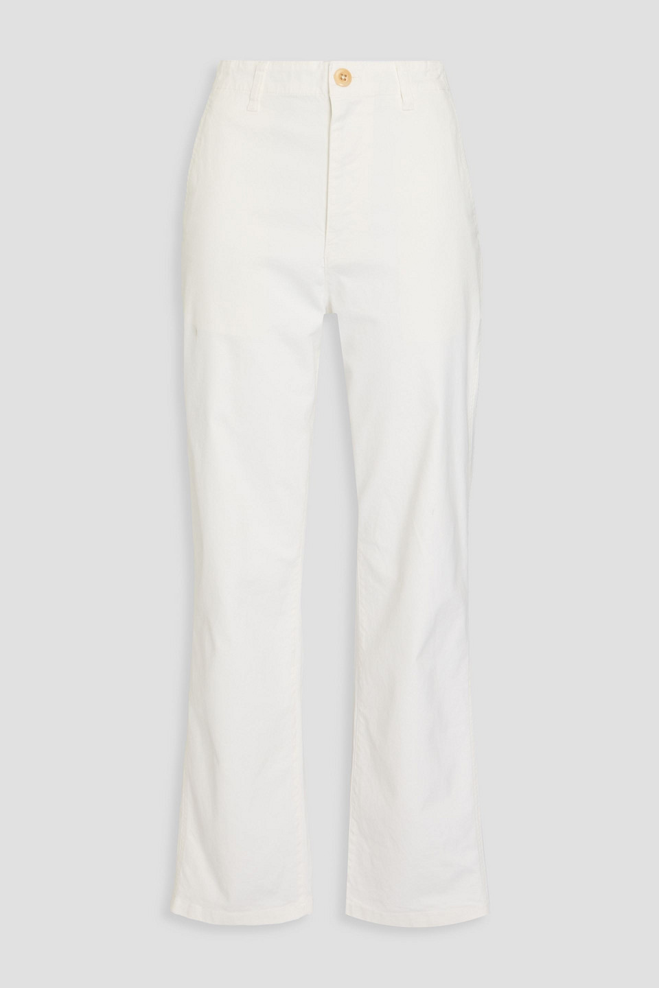 Nellie cotton-blend twill straight-leg pants