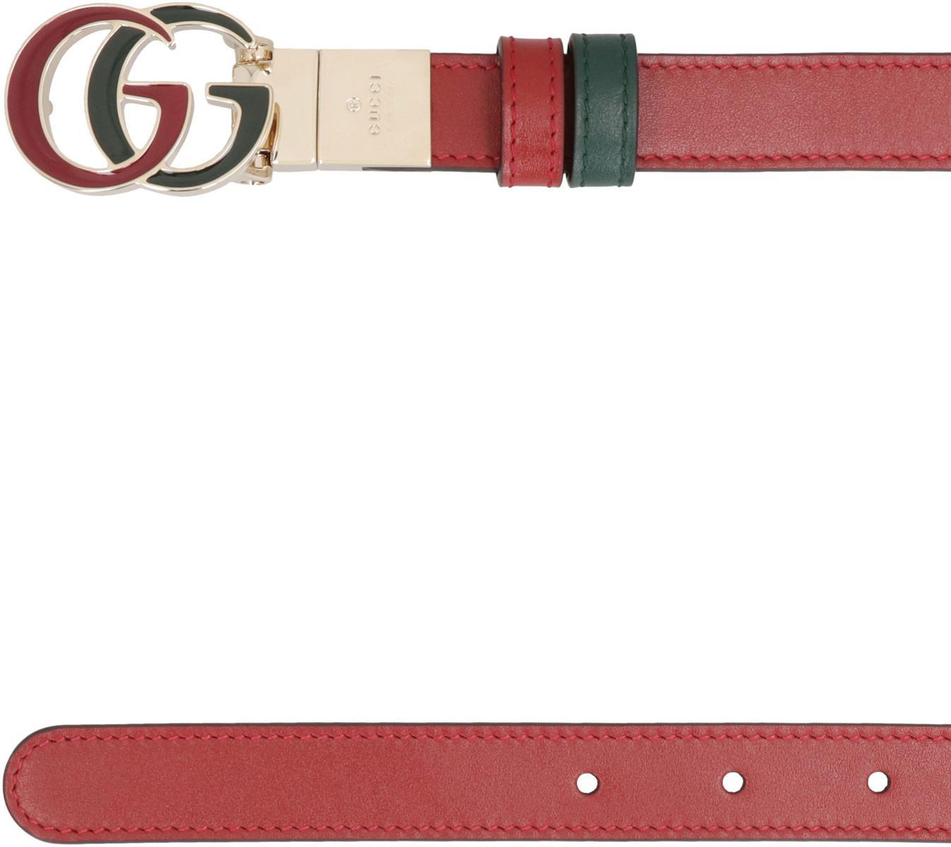 Gg Marmont Reversible Leather Belt