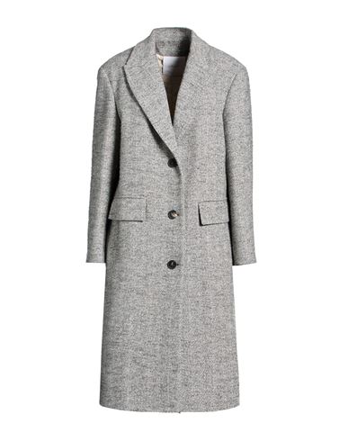 Woman Coat Light grey Size 6 Cotton, Wool, Polyester, Polyamide