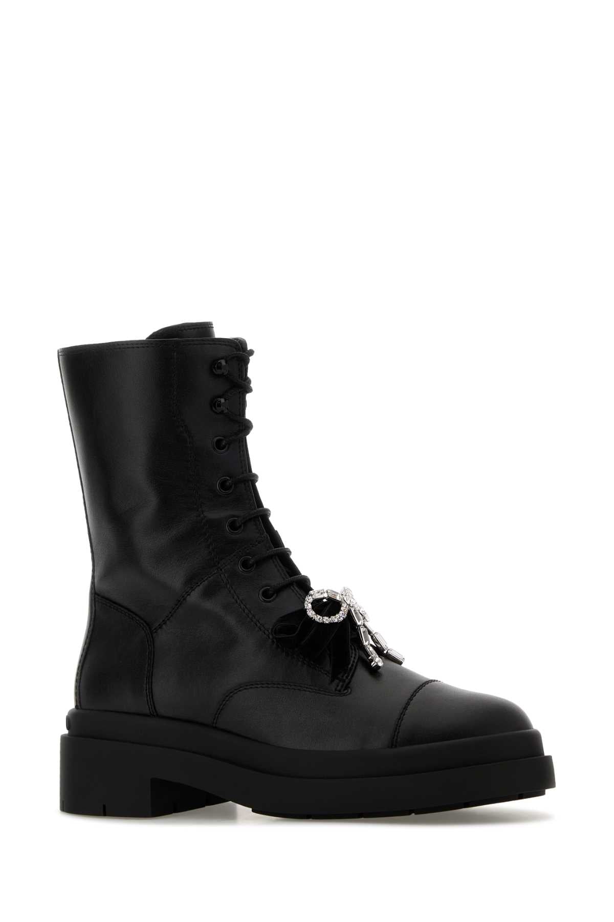 Jimmy Choo Black Leather Averi Boot